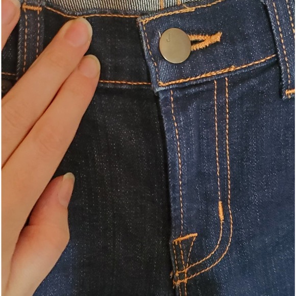 J Brand Boho The Skinny Blue Jeans in Ink Cut 4320 w/ Whiskering Size 26 - Picture 7 of 15